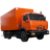 Иконка для wialon от global-trace.ru: КамАЗ-65115 фургон  для перевозки опасных веществ кабина C2