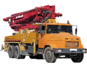 КрАЗ-65053 автобетононасос JXRZ 38-5.16HP 300х300 КрАЗ-65053 автобетононасос JXRZ 38-5.16HP 300х300