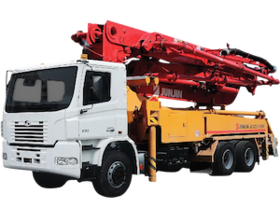 КрАЗ-H23.2 автобетононасос JXRZ 38-5.16HP 300х300 КрАЗ-H23.2 автобетононасос JXRZ 38-5.16HP 300х300